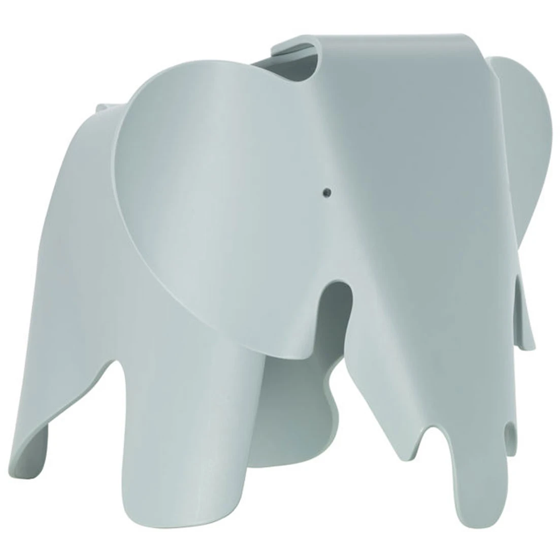 Eames Elephant Outdoor, Ice Grey, Dyed-through Polypropylene, Matt Finish - Barnstolar - Charles & Ray Eames - Grå - Plast