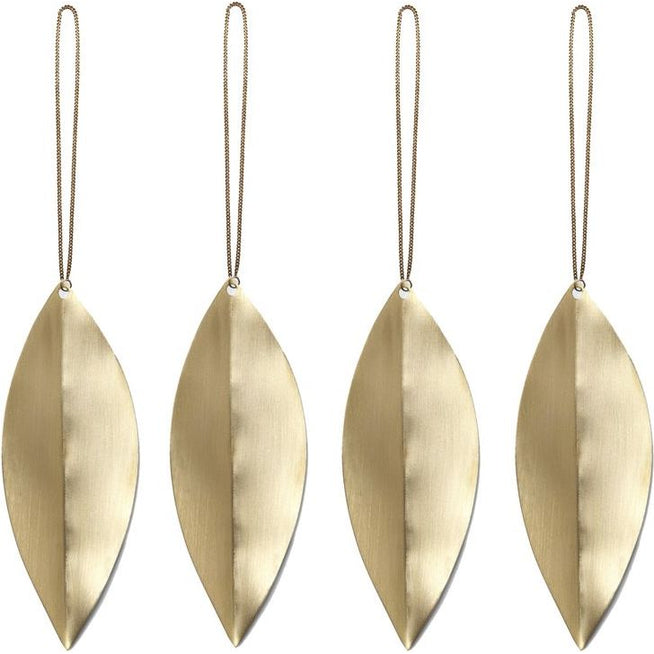 Photo of Brass Ornament - Set Of 4 - Juletræspynt