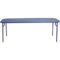 Thumbnail photo of Week-end, Large Rectangular Table, Blue - Garden Table - Studio Brichet-ziegler - Blue - Metal