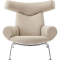 Thumbnail photo of Wegner Ox Chair 1000 By Hans J. Wegner - Lænestol - Grand Linen - W99 X D99 X H92 X Sh36 Cm