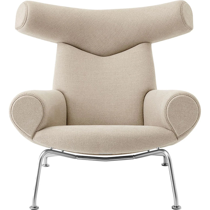 Photo of Wegner Ox Chair 1000 By Hans J. Wegner - Lænestol - Grand Linen - W99 X D99 X H92 X Sh36 Cm