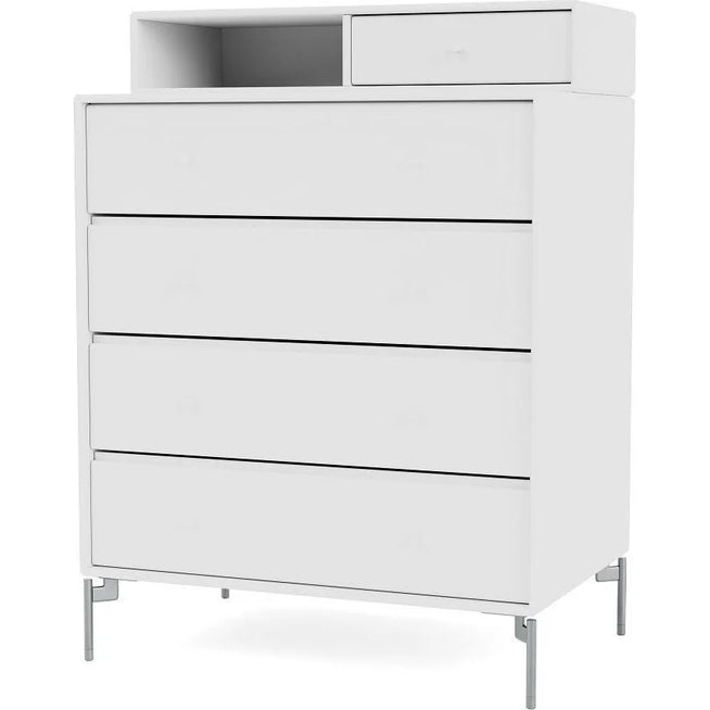Photo of Keep Chest Of Drawers - New White / Matt Chrome Legs - Byråer - Peter J. Lassen - Vit - Trä