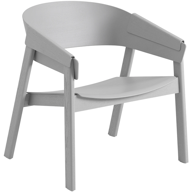 Photo of Cover Lounge Chair, Grey - Armchairs - Thomas Bentzen - Grey - Wood