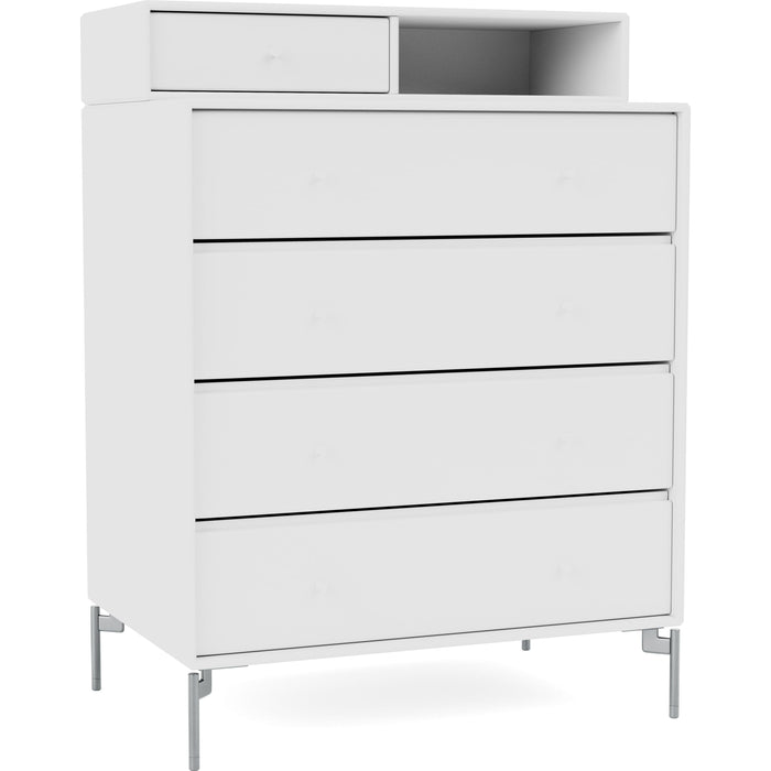 Photo of Keep Chest Of Drawers - New White / Matt Chrome Legs - Byråer - Peter J. Lassen - Vit - Trä