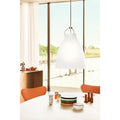 Thumbnail photo of Caravaggio Opal P3 Pendant Lamp White Opal Glass-silver Grey Cord