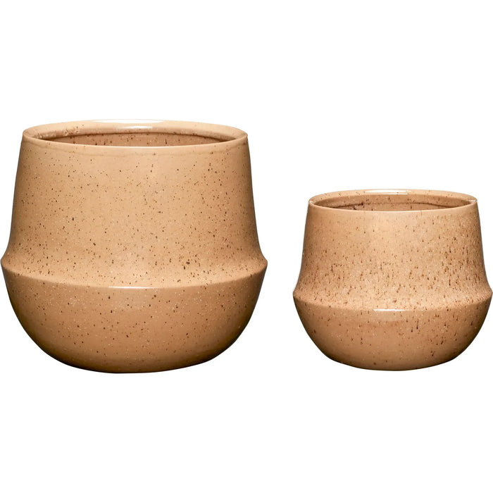 Photo of Ceramic flowerpots sand - set of 2 pieces