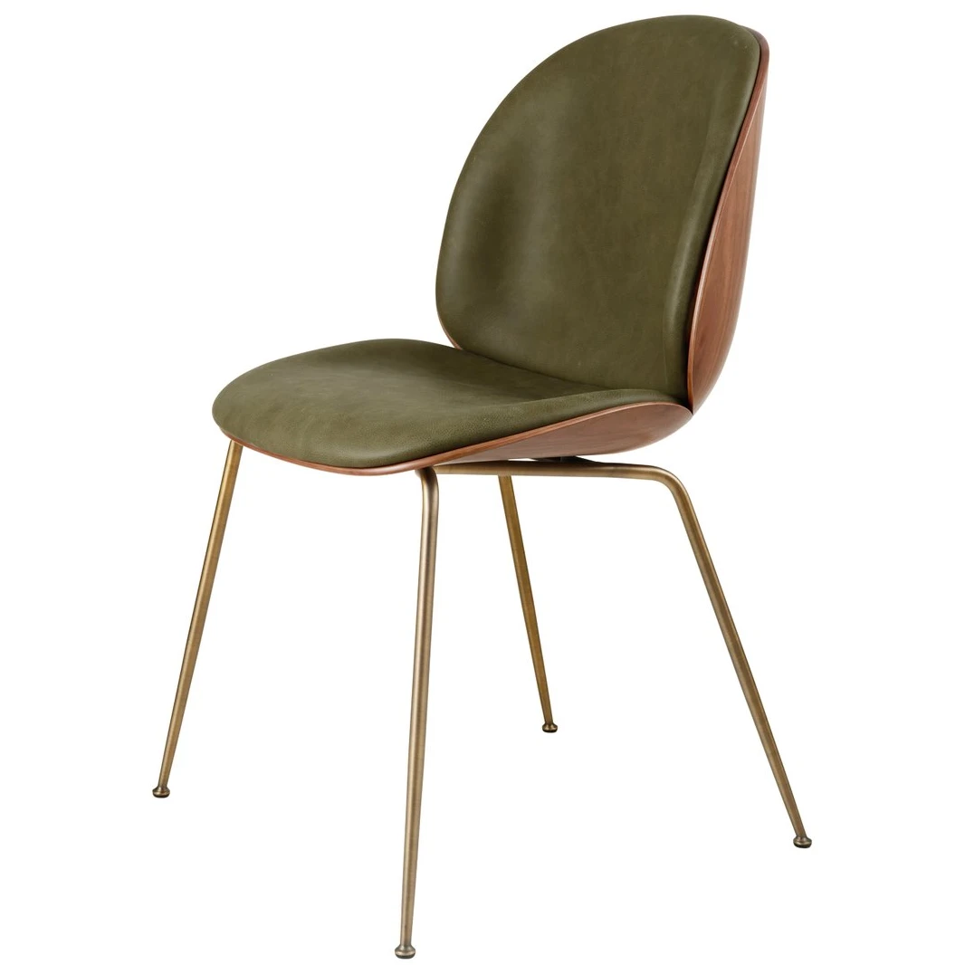 Beetle Dining Chair Conic Base - Front Upholstered