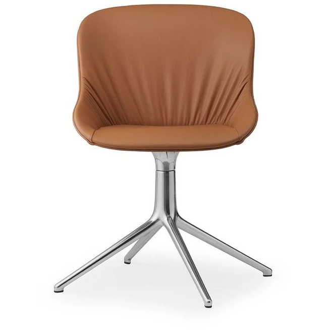 Photo of Hyg Comfort Chair Swivel 4l Full Upholstery - Spisebordsstol - Swivel Base: Alu / Ultra Leather - H84 X L54 X D55,5 X Sh46 Cm