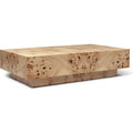 Thumbnail photo of Burl Coffee Table - Sofabord - Natural - W:70 X H:30 X D:117 Cm