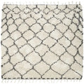 Thumbnail photo of Zena Rug 180x180 cm Cotton White and Black