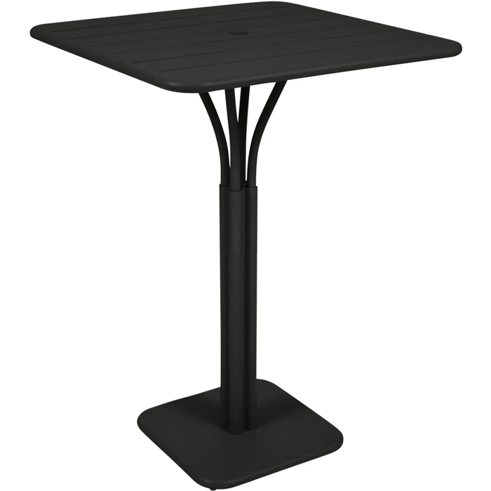 Photo of Luxembourg High Table Liquorice 42 - Outdoor Dining Table - Frédéric Sofia - Black - Metal