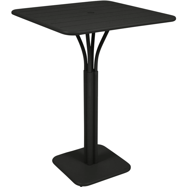 Photo of Luxembourg High Table Liquorice 42 - Outdoor Dining Table - Frédéric Sofia - Black - Metal