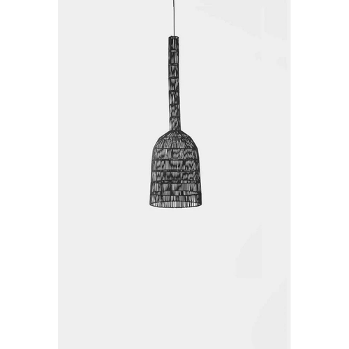 Photo of Hanging Lamp Umut 2 Black Rattan Ø30cm