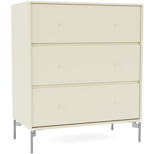 Photo of Carry Dresser - Vanilla / Matt Chrome Legs - Dressers - Peter J. Lassen - White - Wood