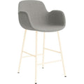Thumbnail photo of Form Bar Armchair 65 Cm Full Upholstery Cream Steel