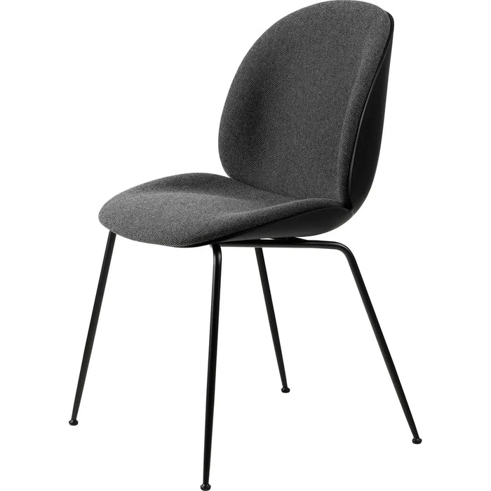 Photo of Beetle Dining Chair, Front Upholstered, Conic Base