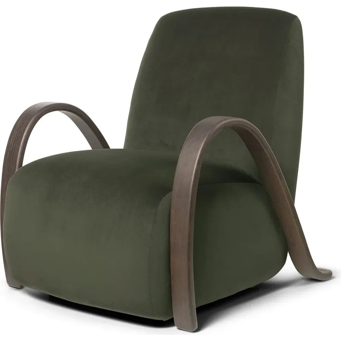 Photo of Buur Lounge Chair - Loungestol - Buur Lounge Chair Rich Velvet - Pine - W75 X D84 X H87 Cm
