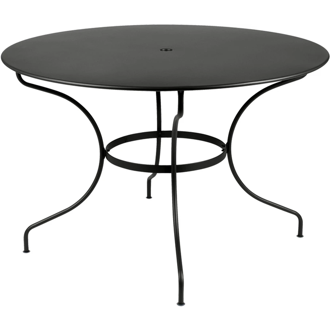 Photo of Opera+ Table 117 cm Liquorice 42 - Outdoor dining table - Black - Metal