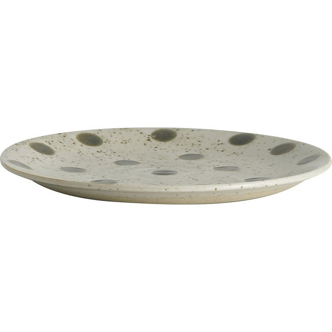 Photo of Grained Cake Plate Sand/Green Set of 4 Pieces