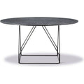 Thumbnail photo of Jg Table 6568 By Jørgen Gammelgaard - Spisebord - Black Marquina / Black Powder Coated Steel - Ø140 X H72 Cm