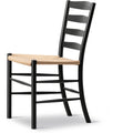 Thumbnail photo of Klint Chair 3207 / By Kaare Klint - Spisebordsstol - Black Lacquered Oak / Natural Papercord - W48 X D55 X H85 X Sh45,5 Cm