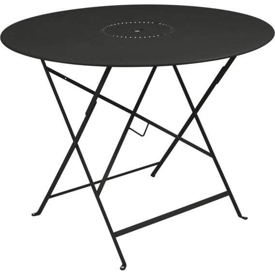 Photo of Floréal Table Ø 96 Cm, Liquorice - Matbord Utomhus - Svart - Metall