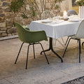 Eames Plastic Armchair Dax - 11 Pebble - Chrome Base - Matstolar - Charles & Ray Eames - Vit - Metall/plast