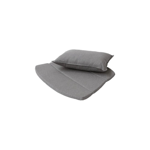 Photo of Breeze Lounge Chair Cushion - Outdoor Cushions - Grey-brown - Cane-line Natté - W: 63 x D: 50 x H: 2 cm