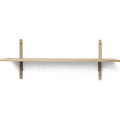 Thumbnail photo of Sector Shelf - Hylde - Eg/sort Messing - S/w - W: 87 X D: 26,1 X H: 34 Cm