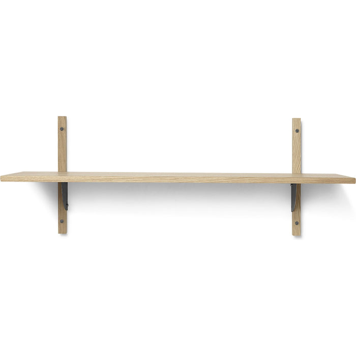 Photo of Sector Shelf - Hylde - Eg/sort Messing - S/w - W: 87 X D: 26,1 X H: 34 Cm