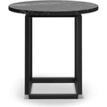 Thumbnail photo of Florence Side Table Black Marquina Marble. Ø50 Cm. Black Stand
