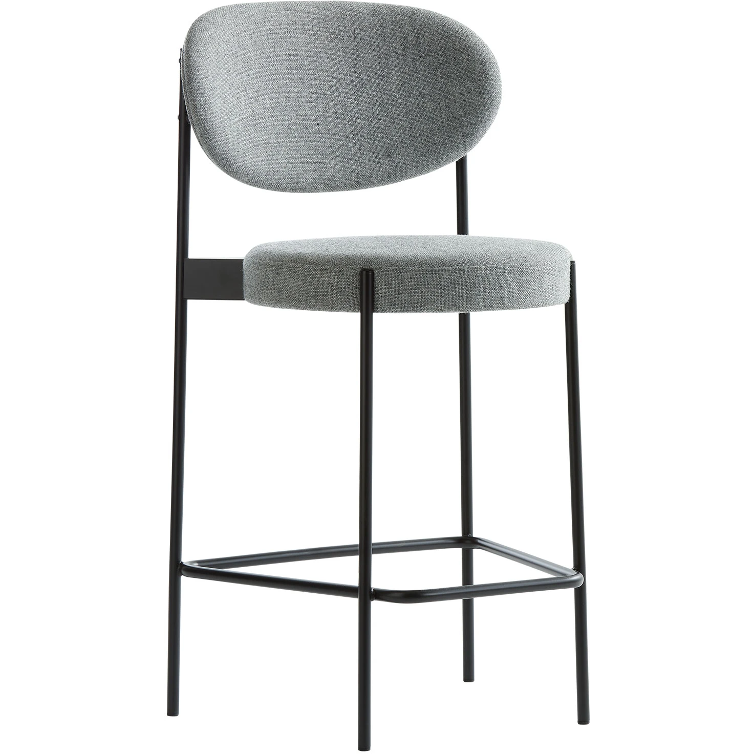 Series 430 Bar Stool, Shaw 65CM, Black Frame, Herald, Cole. 182 - Barstoler & Barpallar - Werner Pantone - GRS - Metal/Textilematerial