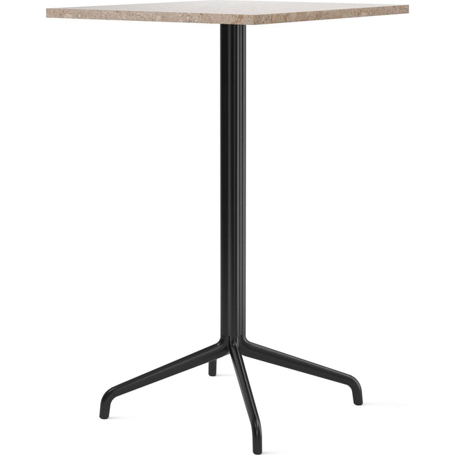 Photo of Harbour Column Bar Table 4-star - Black/sand - 70x60 Cm - Metal/Stone