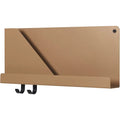 Thumbnail photo of Folded Shelves Small, Burnt Orange - Vägghyllor - Johan Van Hengel - Svart - Metall