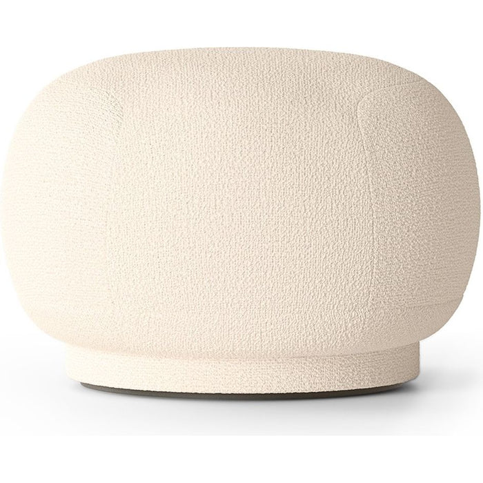Photo of Rico Pouf - Puf - Wool Bouclé - Off-white - Ø60 X H41 Cm