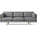 Ej220 2033 Sofa 3 Seater Leather Vegeta 90 Oak