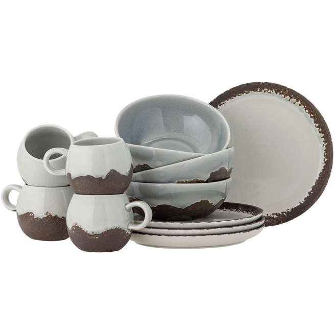 Photo of Paula Breakfast Tableware Set of 12 Pieces Brown