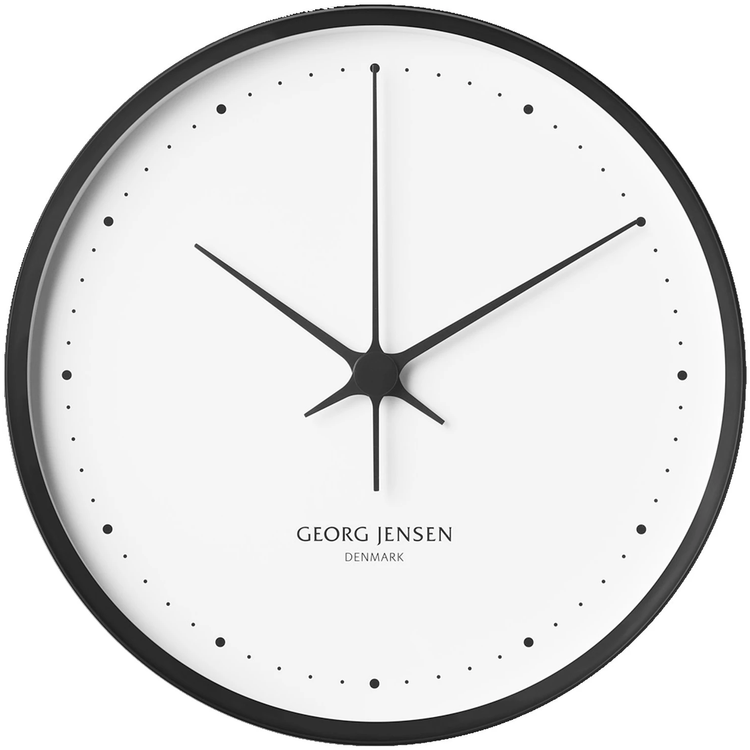 Photo of Hk Clock Ø30 cm Black & White - Watches - Henning Leash - White