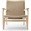 Thumbnail photo of Ch25 Armchair Soaped Oak-Natural Wicker
