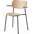 Thumbnail photo of Co Chair Armrest Black Steel Base,natural Oak Seat - Matstolar - Norm Architects - Träfärgad - Metall/trä