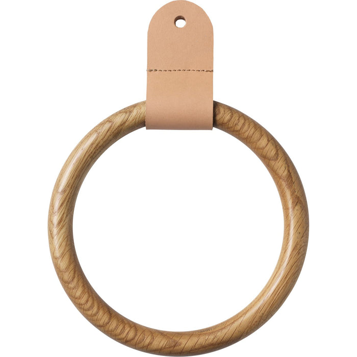 Photo of Q4 Allé Scarf Ring Oak Nature Lacquered