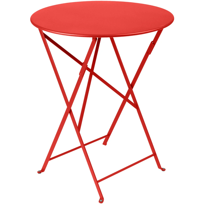Photo of Bistro Bord 60 cm Overcab 45 - Småbord & Sidobord Utomhus - Orange - Metall