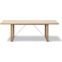 5367 BM67 Coffee Table 140x55 cm - Light Oiled Oak/Brass