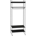 Thumbnail photo of String Floor Headboard 200, Black, 2-pack - Shelving - Nils Strinning - Black - Metal