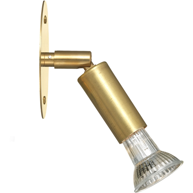 Photo of Star Wall Lamp, Raw Brass, Plate, Fixed Mounting - Bedside Lamps - Jonas Bohlin - Gold