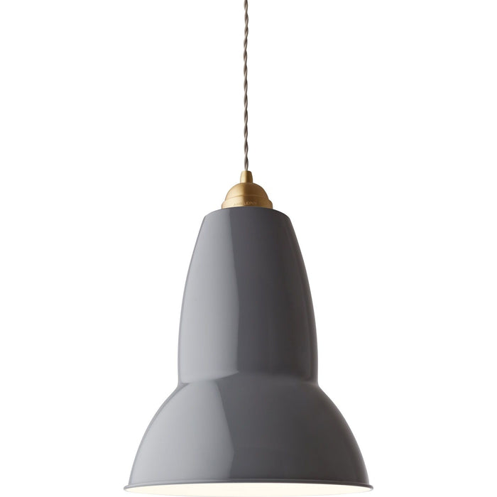 Photo of Original 1227 Brass Maxi Pendant Lamp Elephant Grey - Pendellampor - George Carwardine - Grå