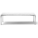 Ej66 Table 5166 By Foersom & Hiort-lorenzen - Sofabord - Black Marquina / Brushed Steel - W130 X D45 X H38 Cm