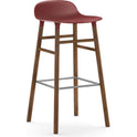Form Bar Stool 75 Cm Walnut