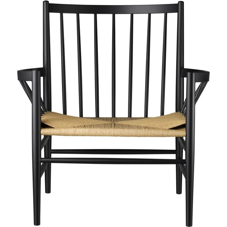 J82 Armchair Beech Black Painted-nature