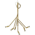 Thumbnail photo of Kvist Ceiling Lamp, Raw Brass, 6 Arms - Chandeliers - Jonas Bohlin - Gold